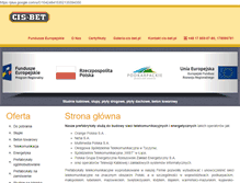 Tablet Screenshot of cis-bet.pl